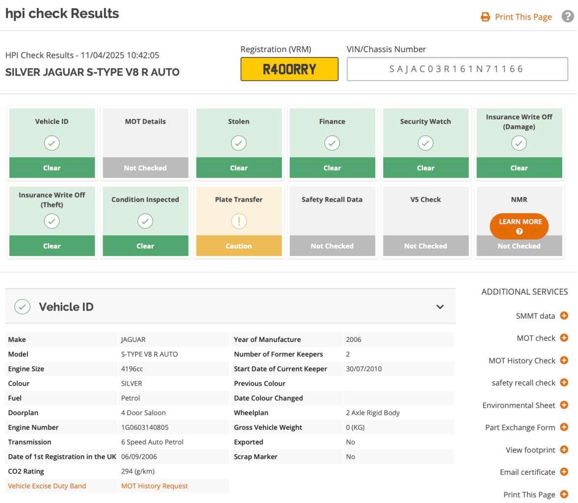 2006 JAGUAR S-TYPE 2006 JAGUAR S-TYPE