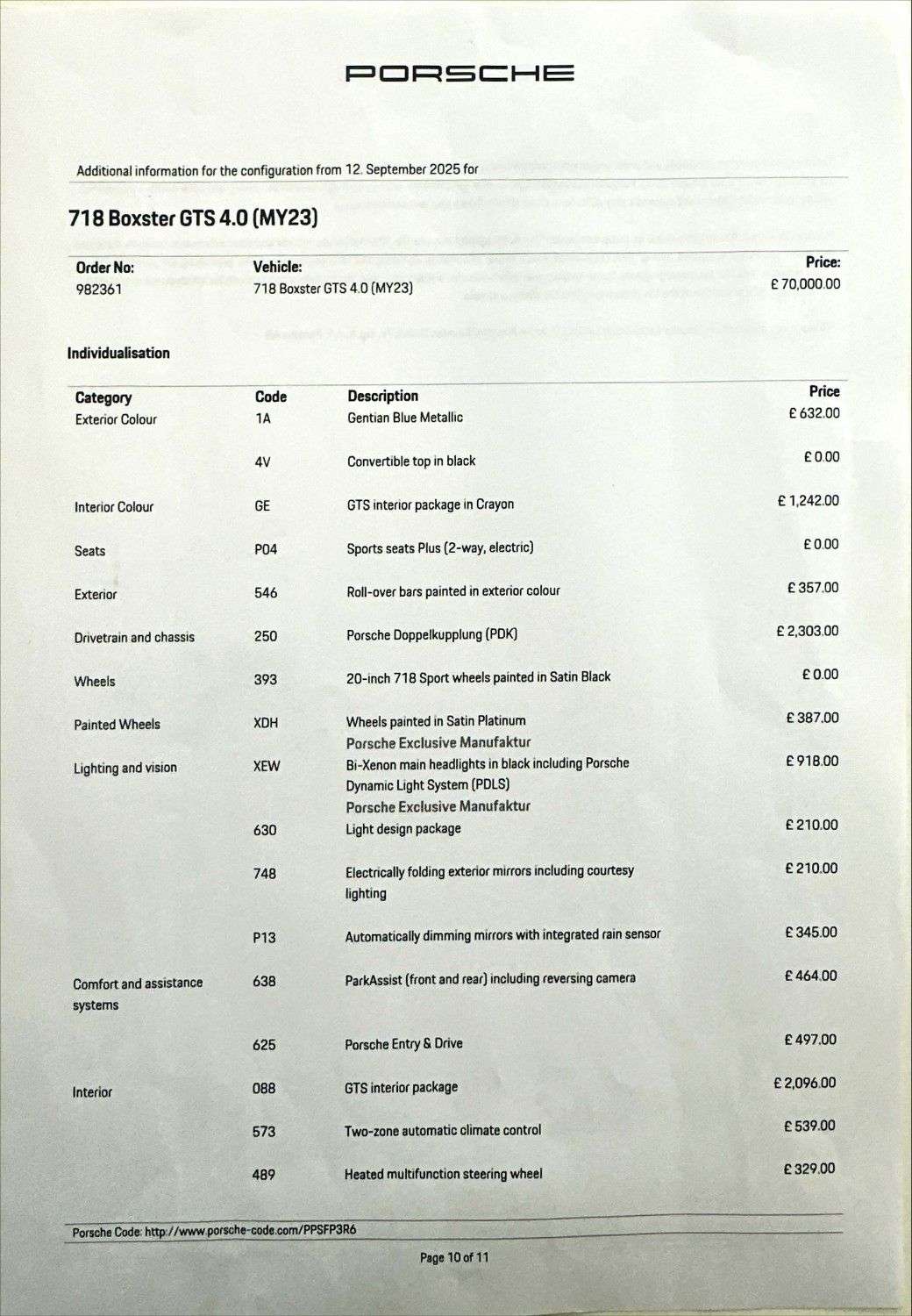 2023 PORSCHE 718 BOXSTER 2023 PORSCHE 718 BOXSTER
